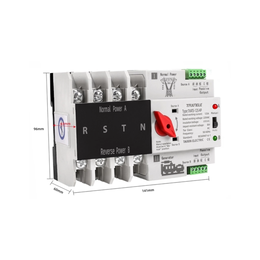 Bộ đổi nguồn tự động ATS 125A – 4P 3pha